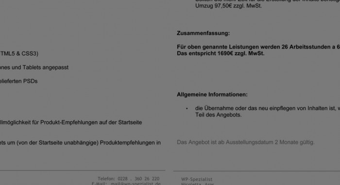 WordPress Programmierung